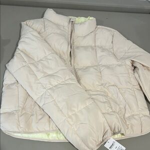 No Boundaries Light Beige Puffer Jacket